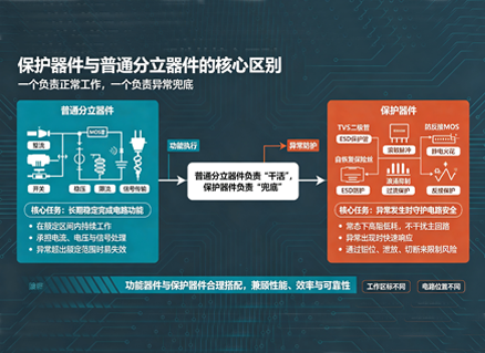 保护器件与普通分立器件的核心区别